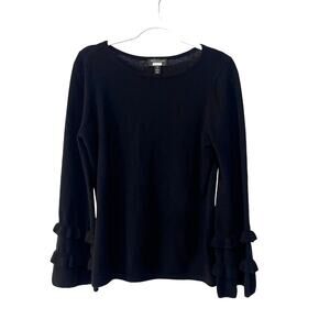 Charter Club Black Crew Neck Sweater
